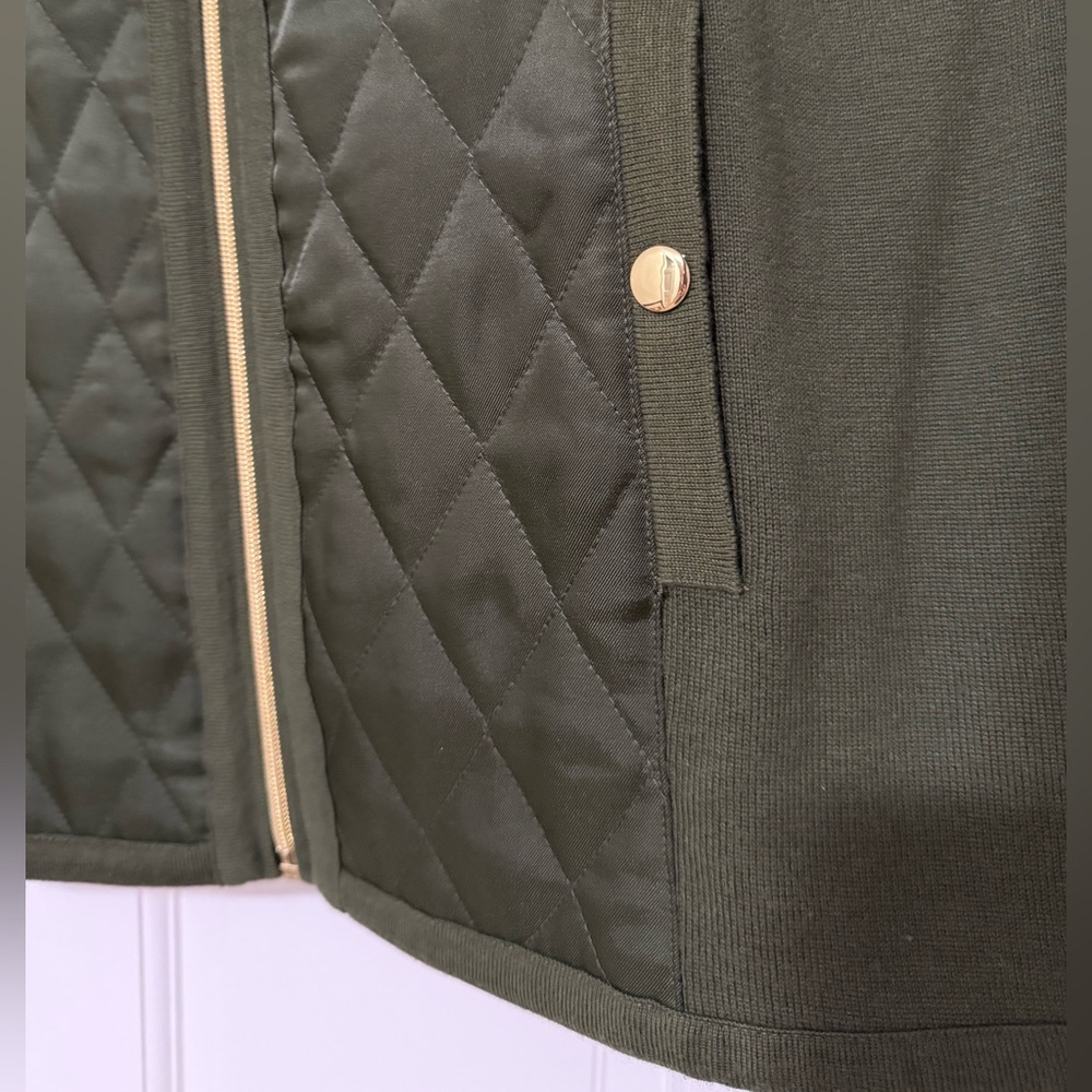 💙 2 for $12 Susan Graver Zip Vest Sweater MED- EUC! - Picture 4 of 8